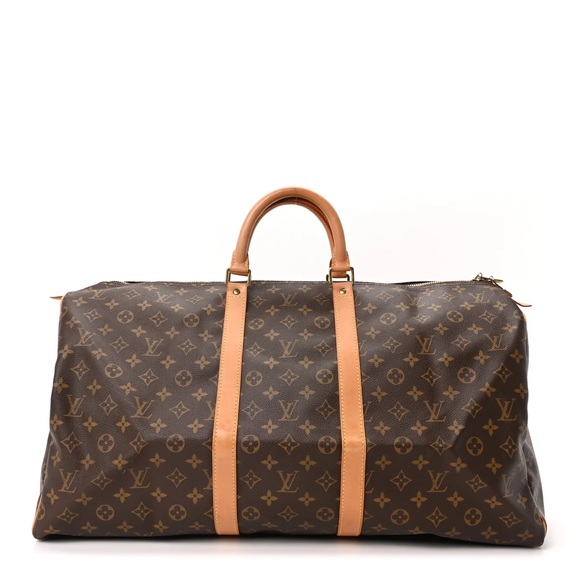 Authenticated Louis Vuitton LV CarryAll 55 Speedy Travel Duffle Bag Luggage - Picture 7 of 16